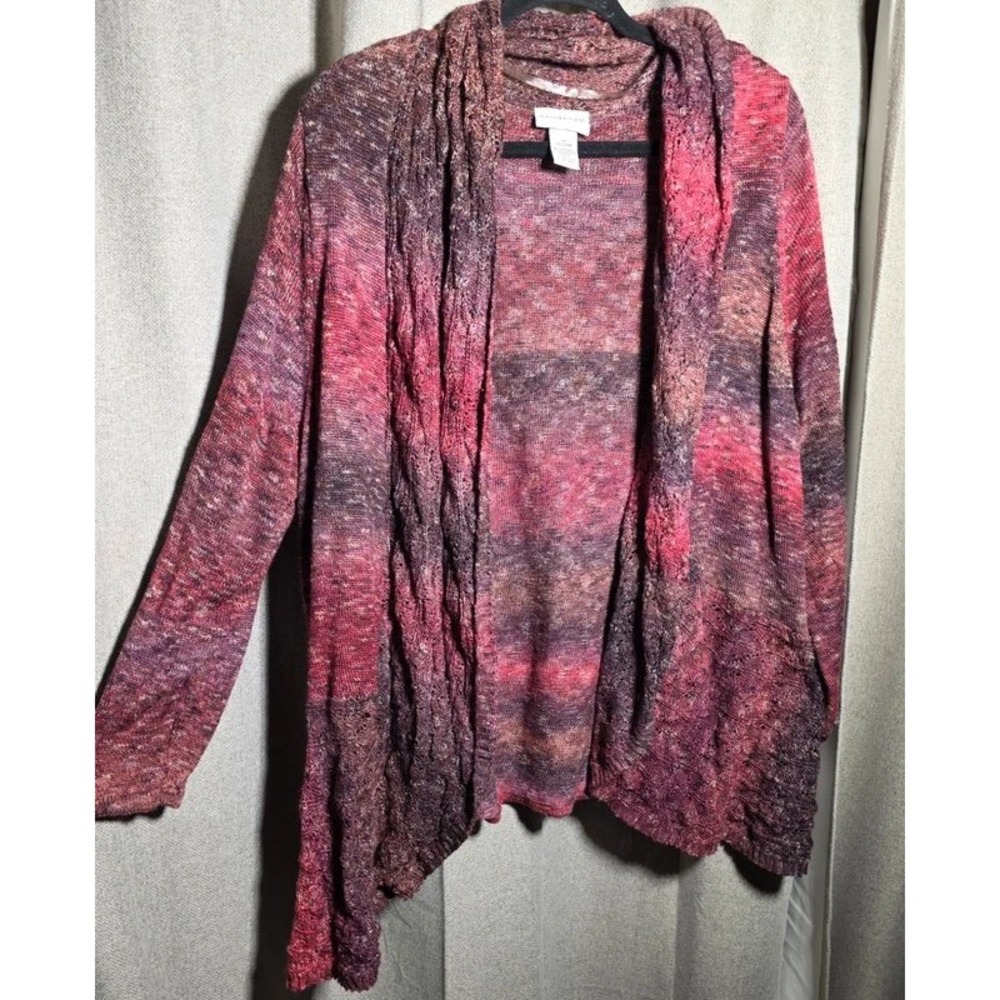 Catherines Open Front Cardigan Sweater 2X